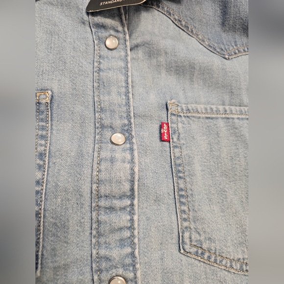 Levi's Western Teodora Women's Blue Denim Shirt - Picture 6 of 7